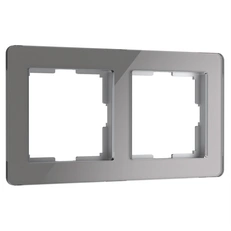 Изображение Рамка на 2 поста Acrylic (графит) W0022704