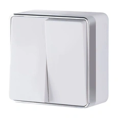 Изображение Выключатель двухклавишный Gallant (белый) W5020001